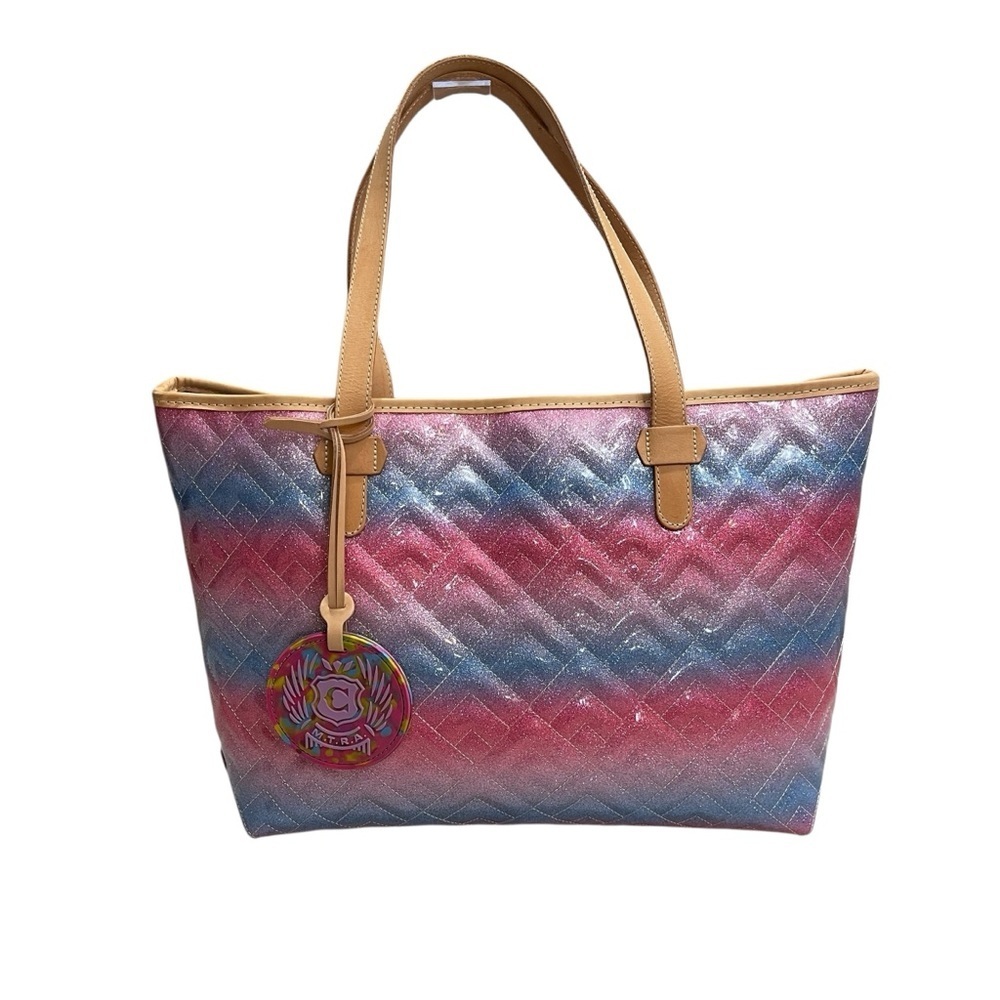 Consuela Big Breezy Tote in Nico Pink Glitter Large Tote Travel Bag